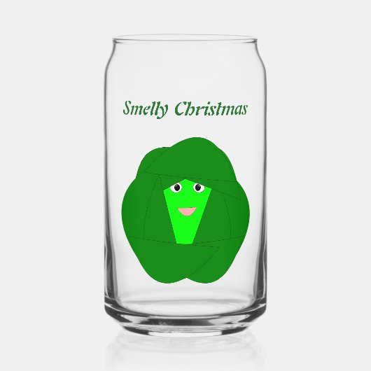 Smelly Christmas Brussels Sprout Funny Custom Dosenglas (Vorderseite)
