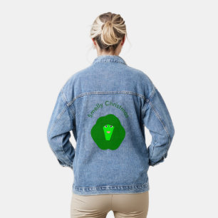 Smelly Christmas Brussels Sprout Funny Custom Jeansjacke