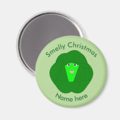 Smelly Christmas Brussels Sprout Magnet (Vorderseite/Rückseite)