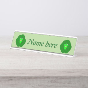 Smelly Christmas Brussels Sprout Personalisiert Schreibtischnamensplakette