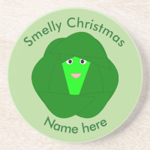 Smelly Christmas Brussels Sprout Untersetzer