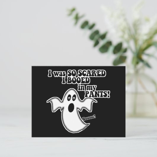 Smelly Ghost Postkarte (Stehend Vorderseite)