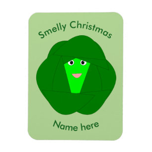 Smely Christmas Brussels Sprout Custom Magnet