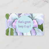 Smeraldo Blume Award Visitenkarte (Rückseite)