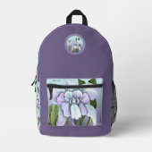 Smeraldo Blume Bedruckter Rucksack (Vorderseite)