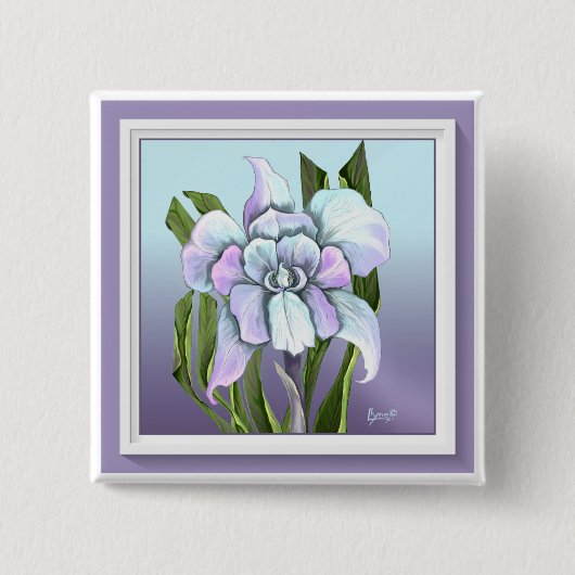 Smeraldo-Blume Button (Vorderseite)