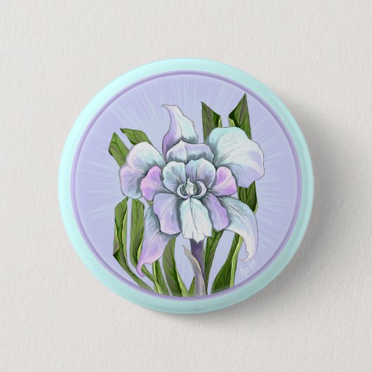 Smeraldo-Blume Button (Vorderseite)