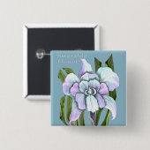Smeraldo-Blume Button (Vorne & Hinten)