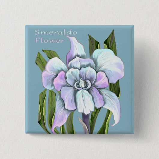 Smeraldo-Blume Button (Vorderseite)