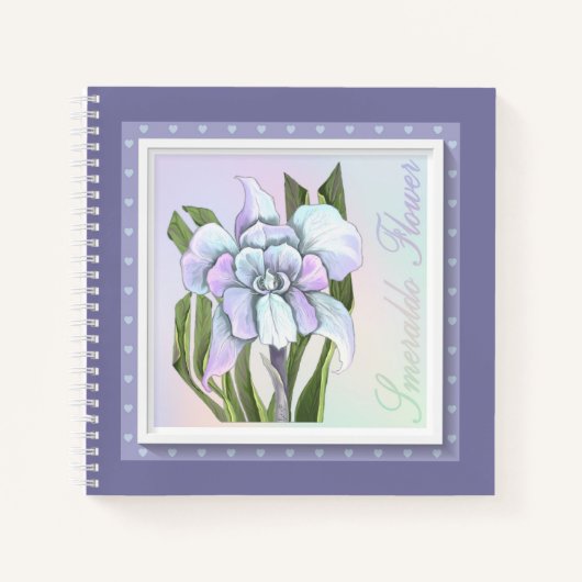 Smeraldo Blume Carnet Notebook Notizblock (Vorderseite)