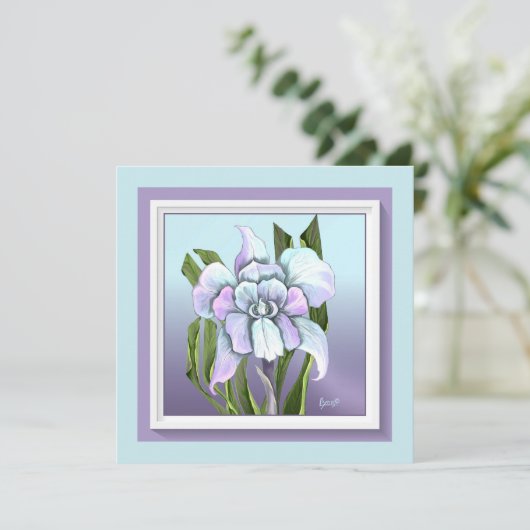 Smeraldo Blume Dankeskarte (Stehend Vorderseite)