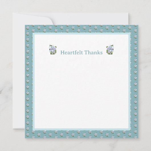 Smeraldo Blume Dankeskarte (Rückseite)