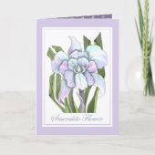 Smeraldo Blume Dankeskarte (Vorderseite)