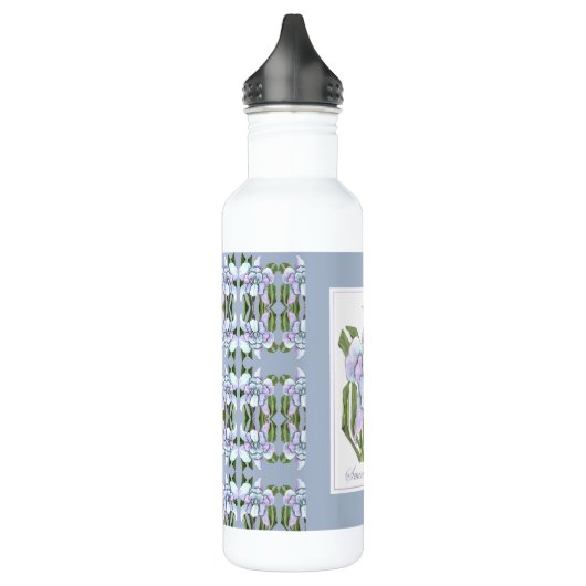 Smeraldo Blume Edelstahlflasche (Links)