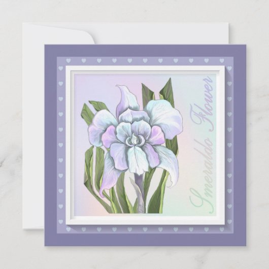 Smeraldo-Blume-Flachkarte (Vorderseite)