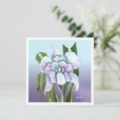 Smeraldo-Blume-Flachkarte (Stehend Vorderseite)