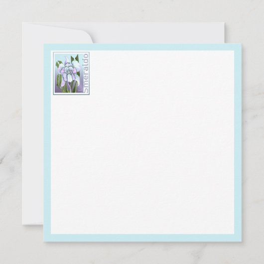 Smeraldo-Blume-Flachkarte (Rückseite)