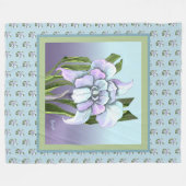 Smeraldo Blume Fleece Blanket (Vorderseite (Horizontal))