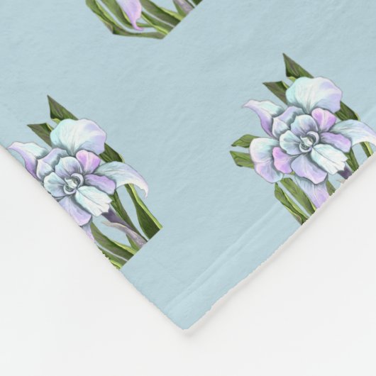 Smeraldo Blume Fleece Blanket (Ecke)