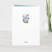 Smeraldo Blume Geburtstagskarte Karte (Rückseite)