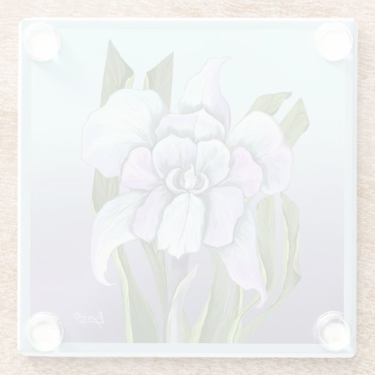 Smeraldo Blume Glasuntersetzer (Rückseite)