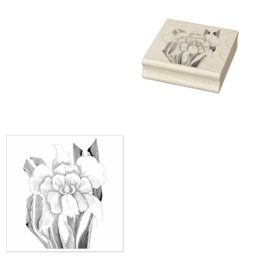 Smeraldo Blume Gummistempel (Stempel)