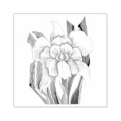 Smeraldo Blume Gummistempel (Prägung)