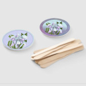 Smeraldo Blume Hand Fan Fächer (Non-assembled)