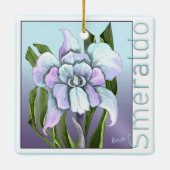 Smeraldo Blume Keramik Keramikornament (Rückseite)