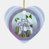 Smeraldo Blume Keramik Ornament (Hinten)