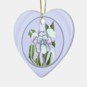 Smeraldo Blume Keramik Ornament (Links)