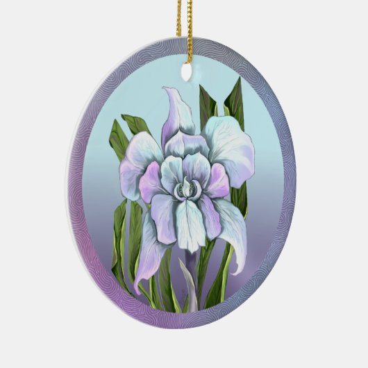 Smeraldo Blume Keramik Ornament (Rechts)