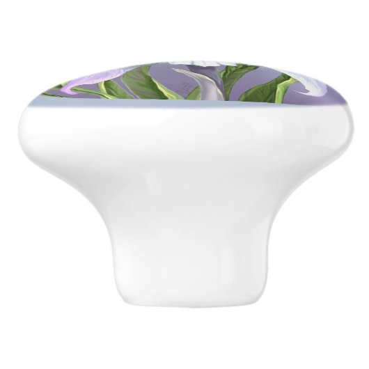 Smeraldo Blume Keramikknauf (Seitenansicht)