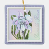Smeraldo Blume Keramikornament (Vorderseite)