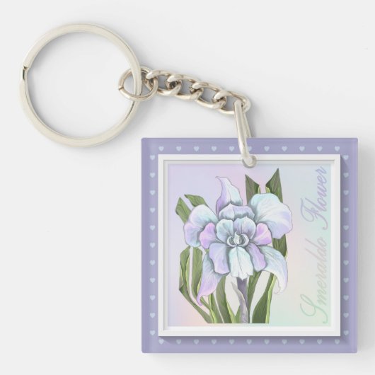 Smeraldo Blume Keyrings Schlüsselanhänger (Vorderseite)