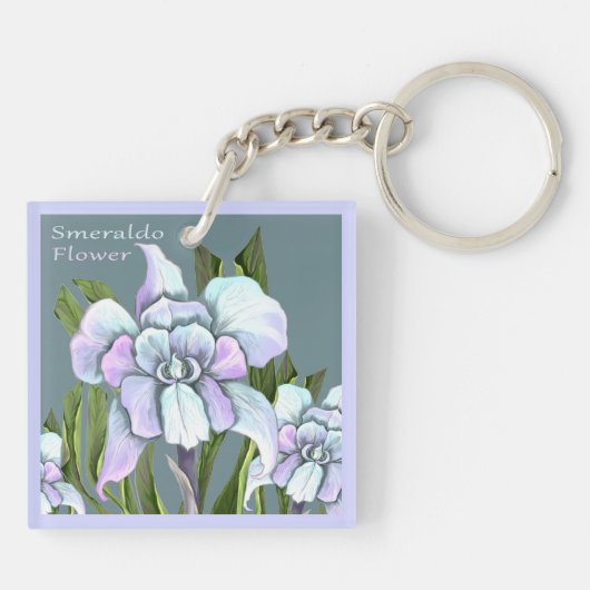 Smeraldo Blume Keyrings Schlüsselanhänger (Rückseite)