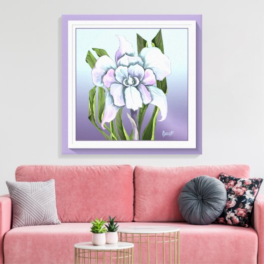 Smeraldo Blume Leinwanddruck (Insitu (Wohnzimmer))