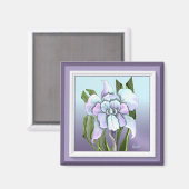 Smeraldo-Blume-Magnet Magnet (Vorderseite/Rückseite)