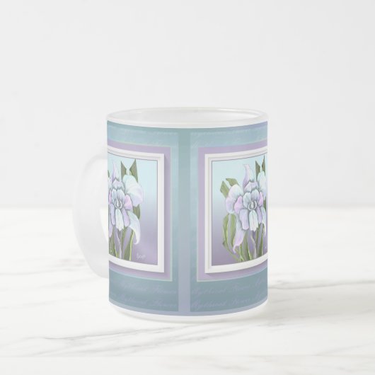 Smeraldo Blume mattierter Kaffee Tasse (Vorderseite Links)