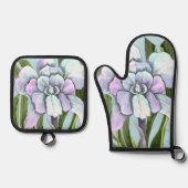 Smeraldo Blume Ofenhandschuh & Topflappen-Set (Vorderseite)