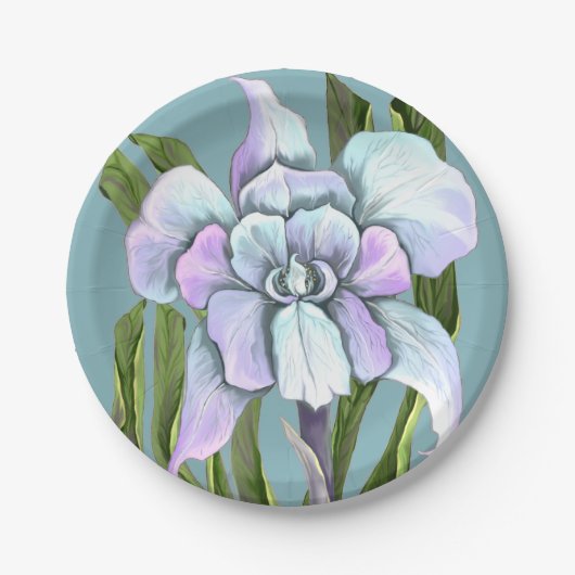 Smeraldo Blume Papier Teller (Vorderseite)