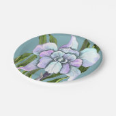 Smeraldo Blume Papier Teller (Schrägansicht)