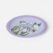 Smeraldo Blume Papier Teller (Schrägansicht)