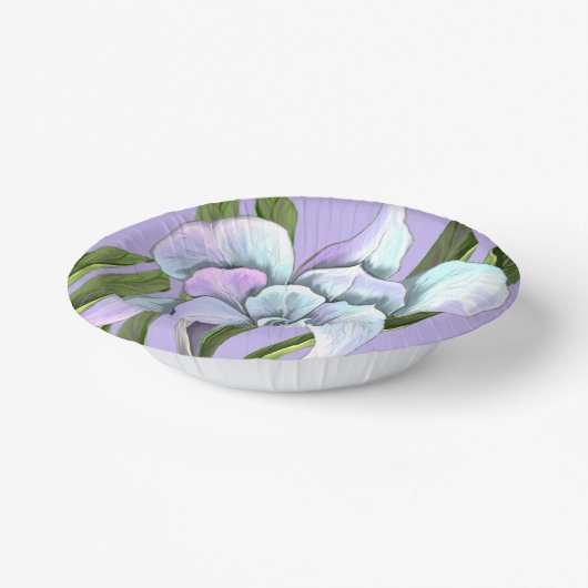 Smeraldo Blume Pappteller (Gewinkelt)