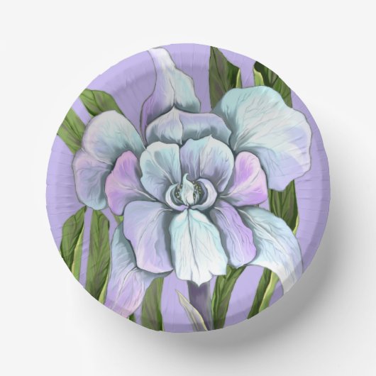 Smeraldo Blume Pappteller (Vorderseite)