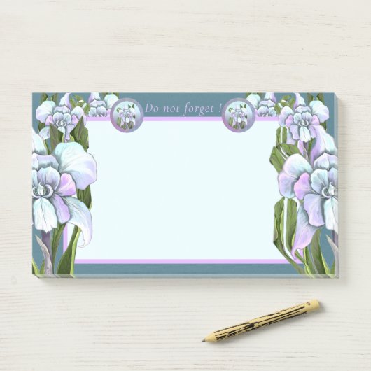 Smeraldo Blume Post-it Klebezettel (Auf Schreibtisch)