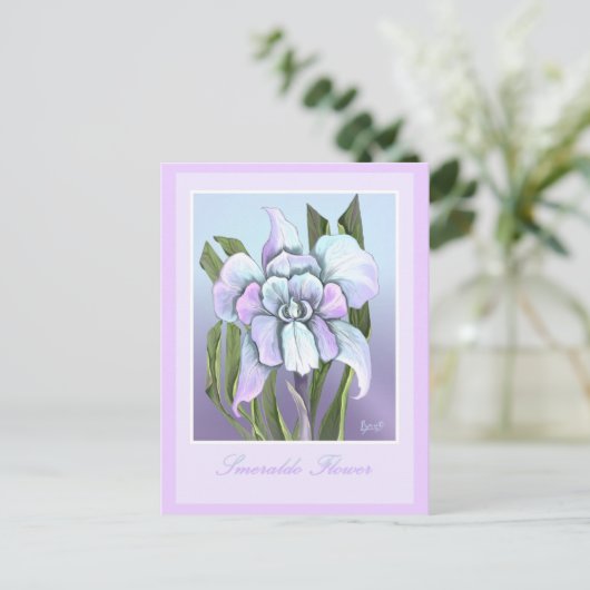 Smeraldo Blume Postkarte (Stehend Vorderseite)