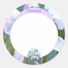 Smeraldo Blume Runder Aufkleber