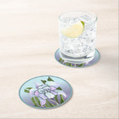 Smeraldo Blume Runder Pappuntersetzer (Vor Ort)