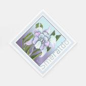 Smeraldo Blume Serviette (Ecke)